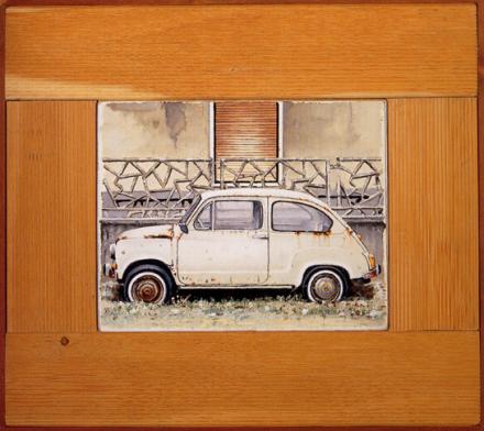 Giuseppe Bartolini, Seicento, 1998, olio su tavola, cm 43,5x49,5