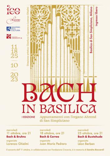 Festival “Bach in Basilica”, Concerti in San Simpliciano