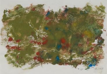 Mark Tobey, Untitled (brush work), 1968, tempera su carta, cm 14,5x21