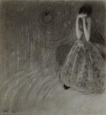 Figura femminile (Il pianto di una fata), 1913, Betto Lotti - Irma Bianchi Comunicazione