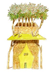 Gazebo "Casetta alberata", 2023/24, Ugo La Pietra - Irma Bianchi Comunicazione