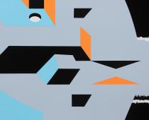 Costantino Nivola, Esperanzia, 1975, litograﬁa, cm 83.5x66, particolare