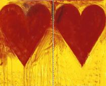 Jim Dine , Blue Sun, 2008, acrilico su tela, cm150x202