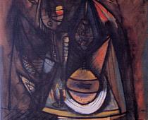 Wilfredo Lam, La cena, 1944, olio su tela