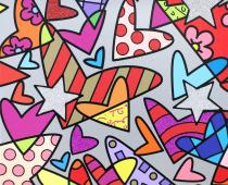 Romero Britto, Huge, 2017, dettaglio