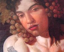 Vincenzo Sorrentino, Bacco tatuato, 2006, olio su tela, cm170x190