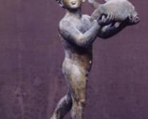 Ivan Theimer, Bambino su un globo, 1994, bronzo, cm 130x55x55