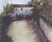 Ottone Rosai, La casa del Tarpa, 1922, olio su cartone, cm 57x47