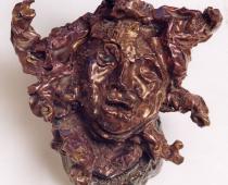 Lucio Fontana, Testa di medusa, 1948, ceramica policroma