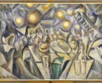 Angelo Caviglioni, Caffé - Concerto, 1923, olio su tela, cm 72,2x100,2 